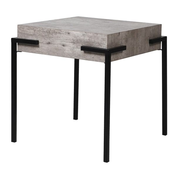 Faux Concrete grey side table 43.5 cm