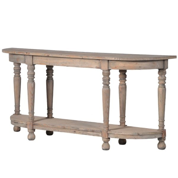 Garda Simple 180 cm Reclaimed Wood Console Table with Six Legs