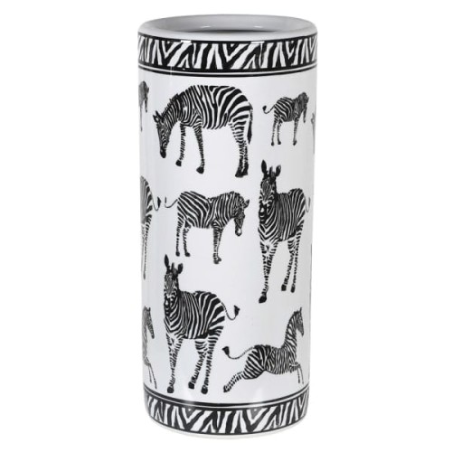 Zebra 45cm Ceramic Umbrella Stand
