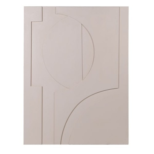 Desert Beige Abstract Canvas Artwork, 120 x 90 cm