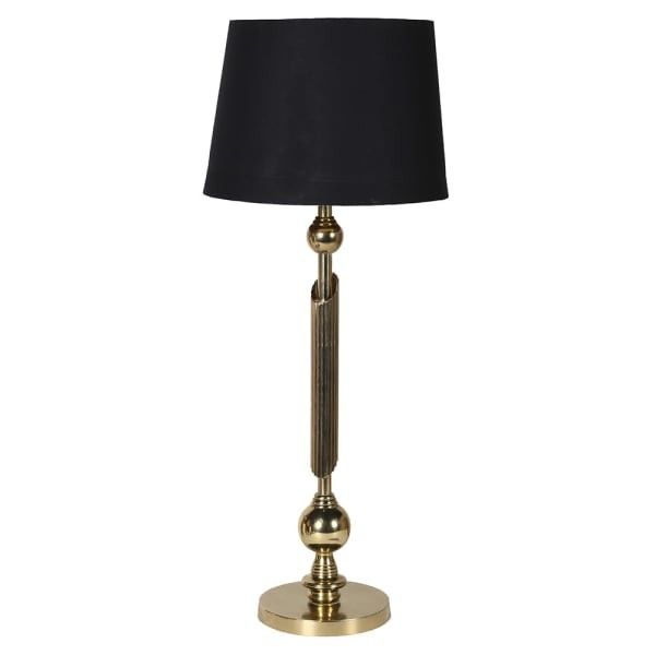 Chesham Gold table lamp with black shade