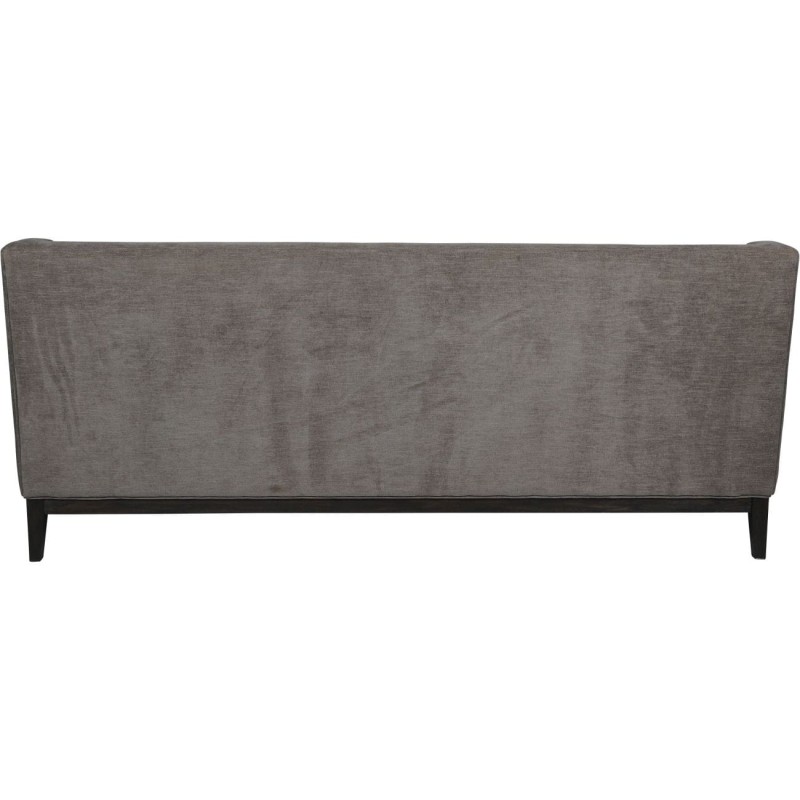 Cheval Grey 3-Seater Sofa 200 cm – Upholstered Fabric with Decorative Buttons and Stitching