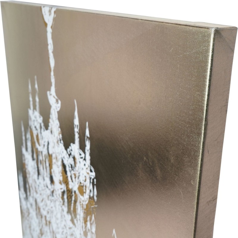 Chandelier Foiled Canvas 140x100 cm hand finished gold foil