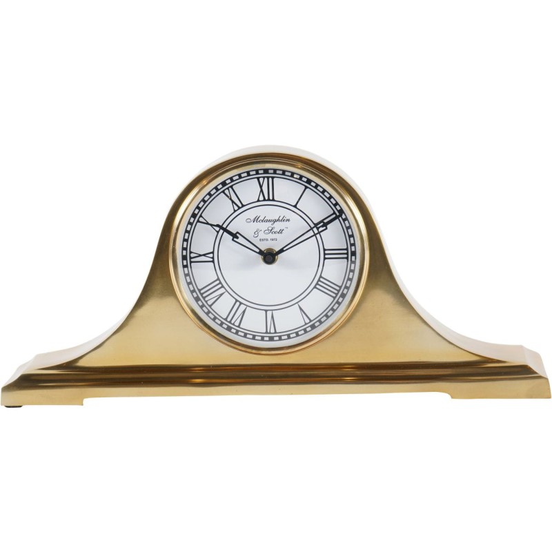 Retro Gold clock with white dial and Roman numerals