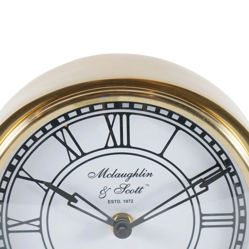 Retro Gold clock measuring 44 × 8 × 20 cm