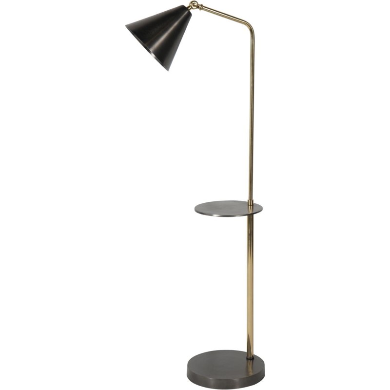 Cheval Simple floor lamp 138 cm with round shelf