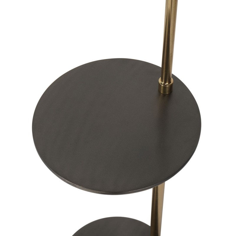 Cheval Simple Standard Lamp with shelf 138 cm grey and brass