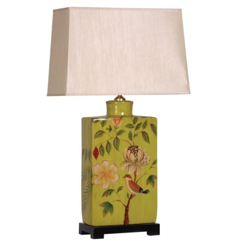 Camden Gardens Table Lamp 75 cm – Ceramic Base with Light Rectangular Shade