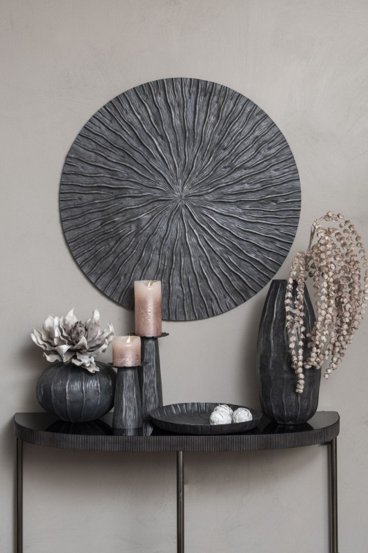 Bromley Aluminium Vase 30x23 cm modern black vase
