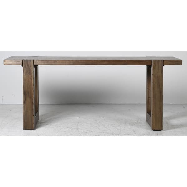 Grey wood console table for living room hallway or entrance hall