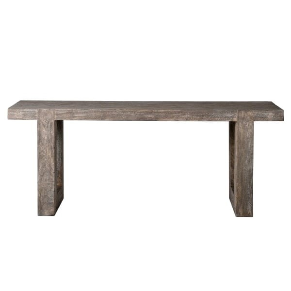 Large rectangular console table Blackheath in suar wood