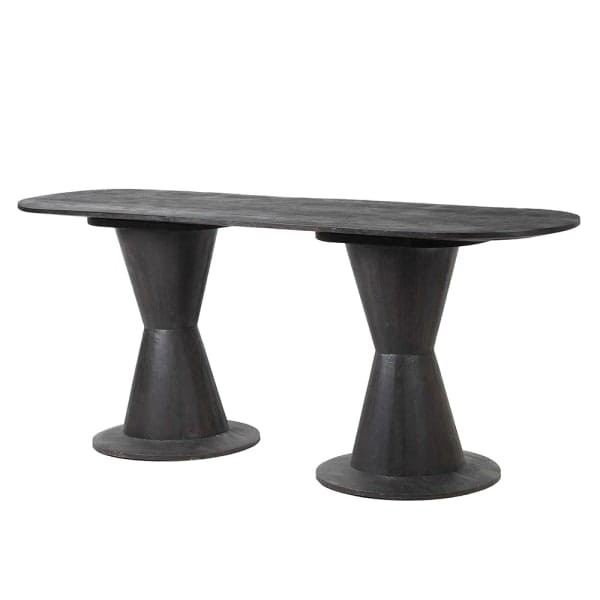 Bardem Black Acacia Wood Console Table – 200 x 79 cm