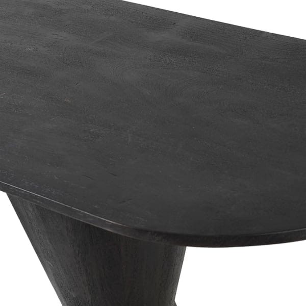 Bardem Black Acacia Wood Console Table – 200 x 79 cm