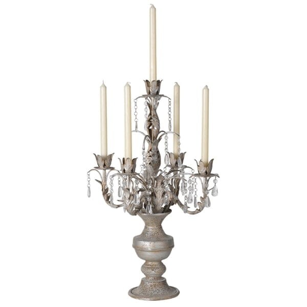 Savile 5 arm candelabra 67cm in antique gold