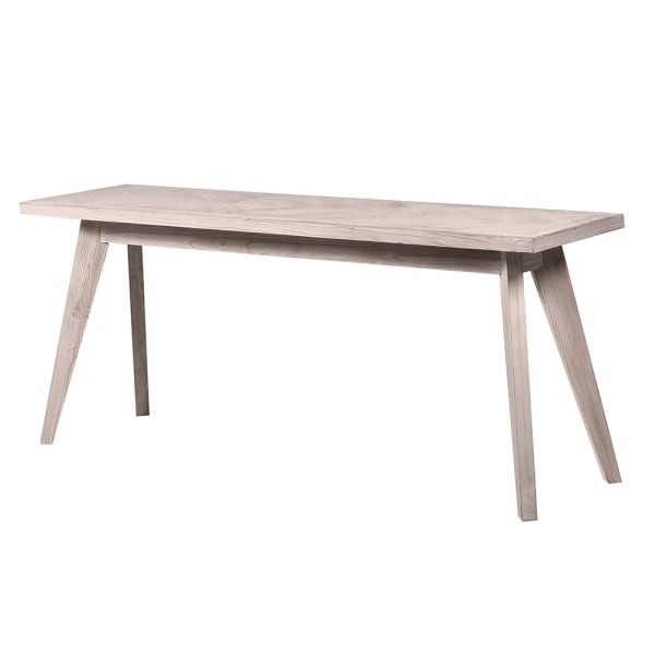 Fir Console Table, 180 cm – Light Finish with Decorative Top