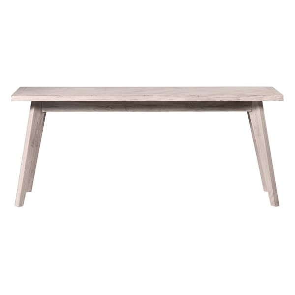 Fir Console Table, 180 cm – Light Finish with Decorative Top