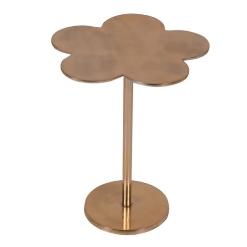 Clover Dark Gold Aluminium Side Table 51cm