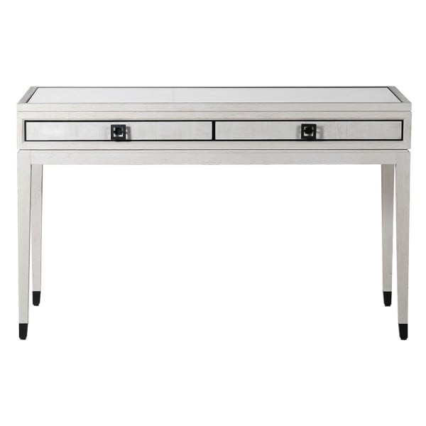 Light Oak dressing table styled in an elegant dressing room
