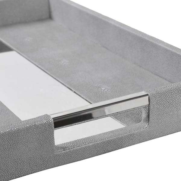 Luxury rectangular decorative trays with stainless steel handles
