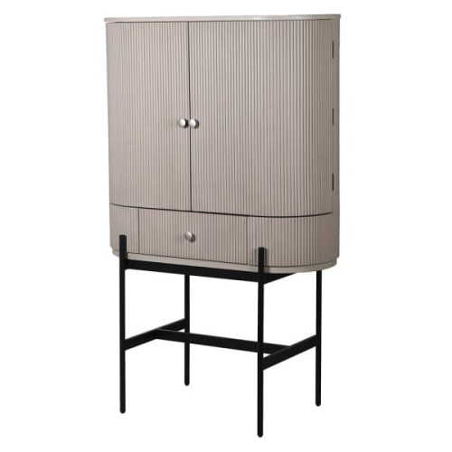 Novum Bar Cabinet 157 cm light wooden drinks cabinet