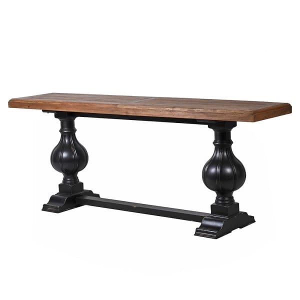 Knightsbridge reclaimed wood console table measuring 220cm