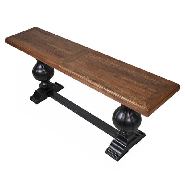 Knightsbridge reclaimed wood console table measuring 220cm