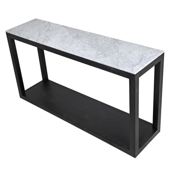 Sloane Marble console table in an elegant hallway