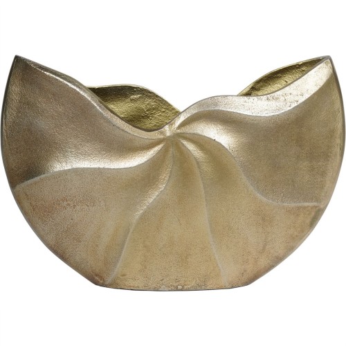 Gold Aluminium Vase 36x27 cm hand crafted metal vase