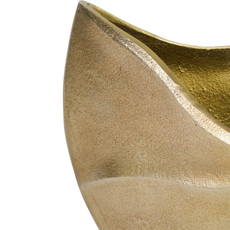 Gold vase for artificial flowers and dry arrangements