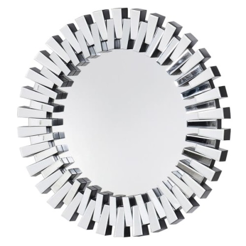 Sunflower 90cm Sunburst Round Mirror