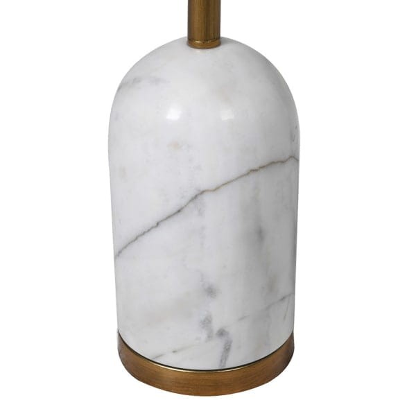 Gold Standard Lamp 160 cm marble base gold dome shade