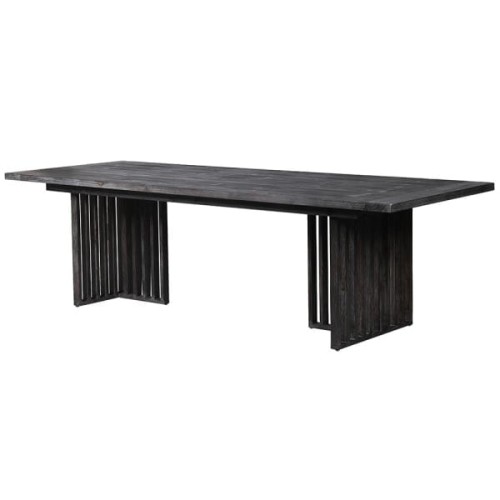 Black Bourne Dining Table 100x270 cm fir wood large rectangular table