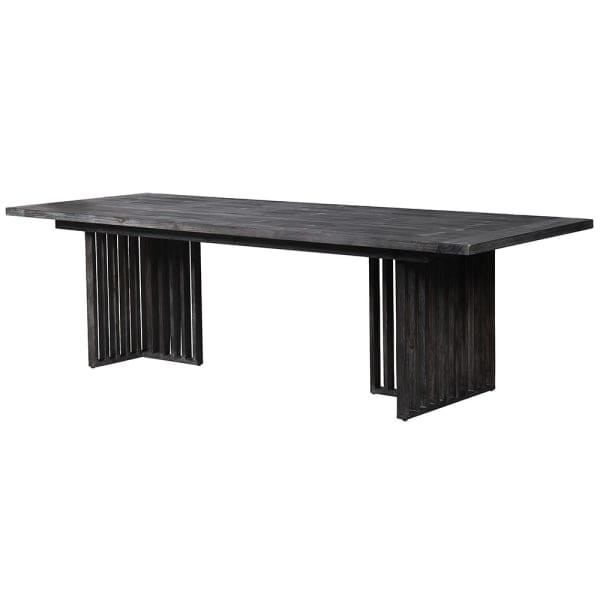 Black Bourne Dining Table 100x270 cm fir wood large rectangular table