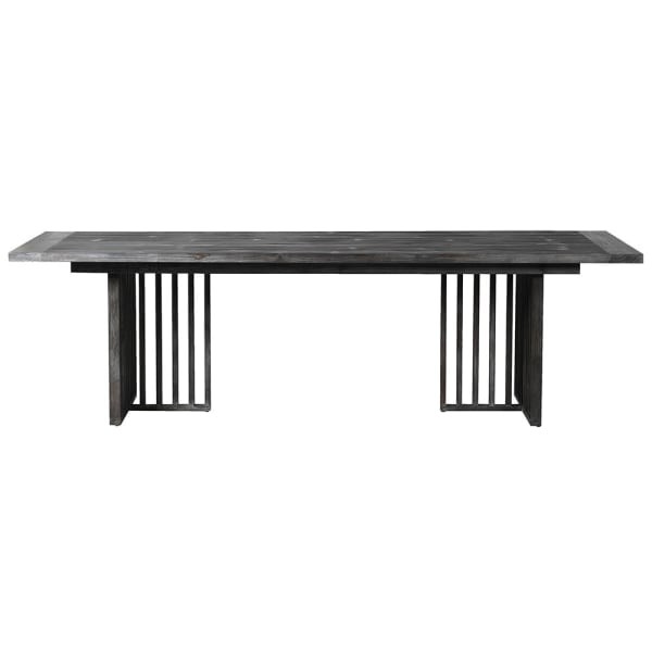 Black Bourne Dining Table 100x270 cm fir wood large rectangular table