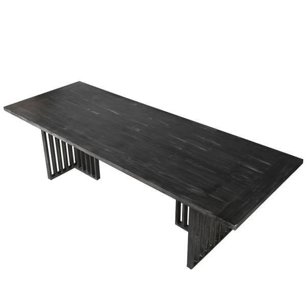 Black Bourne Dining Table 100x270 cm fir wood large rectangular table