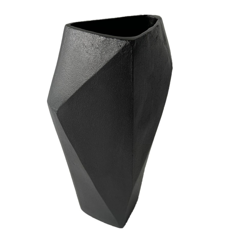 Black Cast Aluminium Vase 45 cm modern home decor contemporary vase