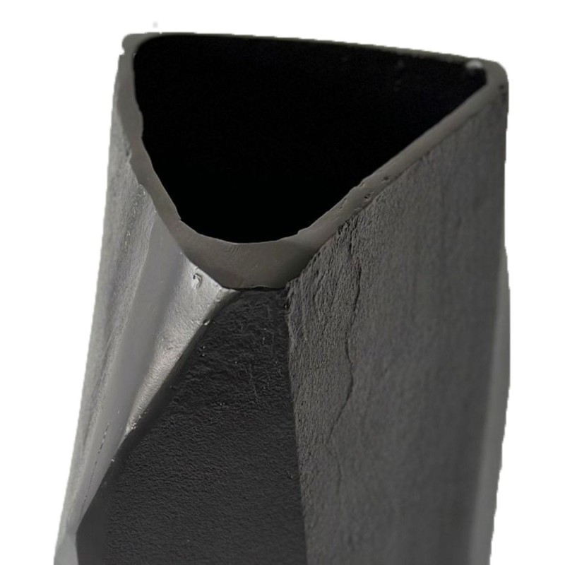 Black Cast Aluminium Vase 45 cm modern home decor contemporary vase