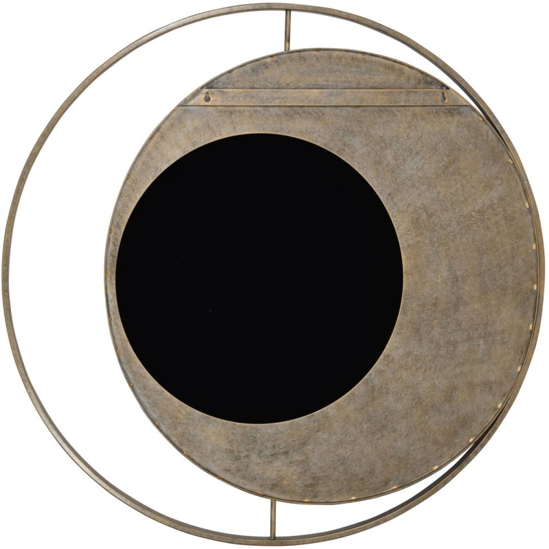 Primrose Aged Large Round Gold Wall Mirror 102cm
