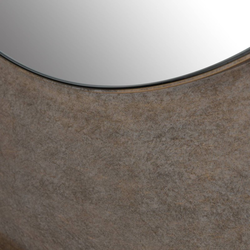 Primrose Aged Large Round Gold Wall Mirror 102cm