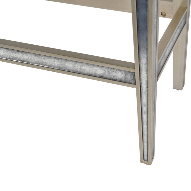 Muse Mirrored Bar Cabinet 165 cm antique mirror champagne gold finish