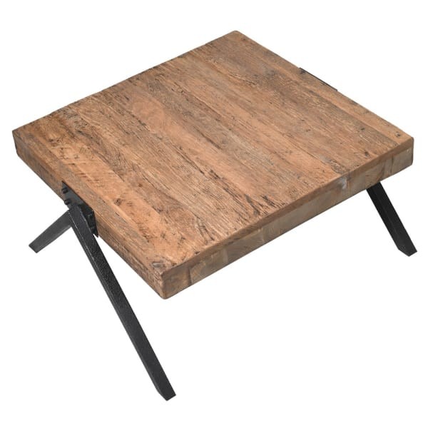 Reclaimed Oak Coffee Tables in two sizes with iron legs.