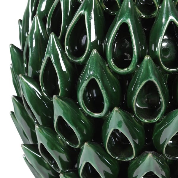 Green Ceramic Vase - 35 cm