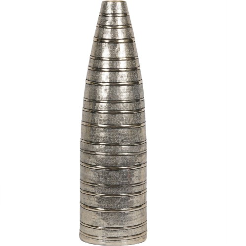 Hand-Finished Aluminium Metallic Vase L - 50 cm