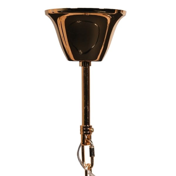 Sloane Smoke Large Chandelier 89x82 cm dark glass gold details