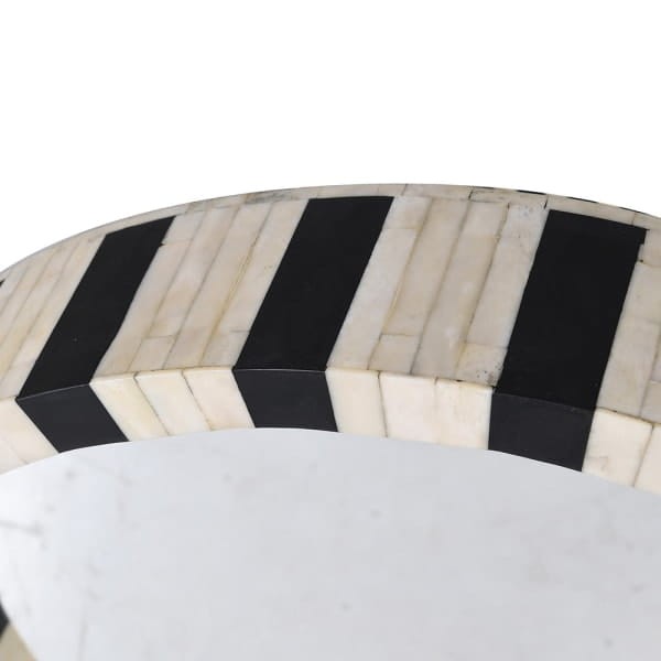 Muswell decorative mirror with resin and natural bone detailing