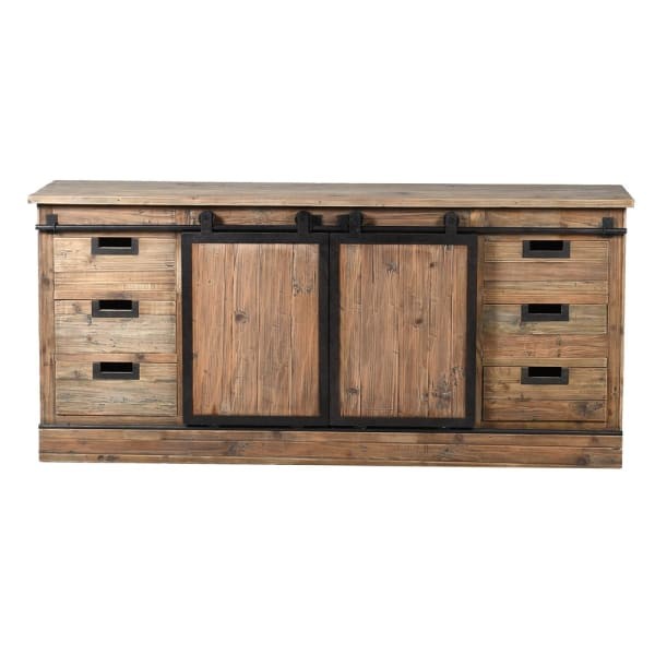 Wooden sideboard, opulent sideboard, spacious chest of drawers, buffet cabinet