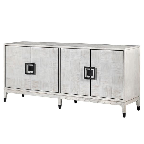Light Oak four-door sideboard 193 cm with oak veneer