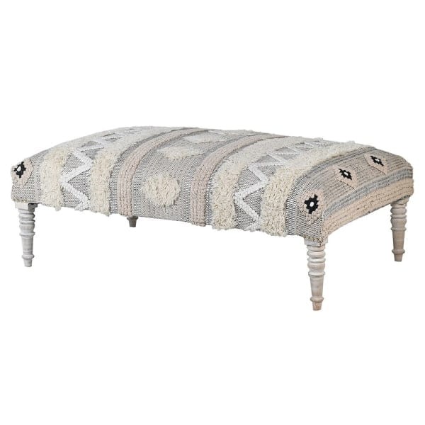 Orient Wool large upholstered footstool measuring 132cm