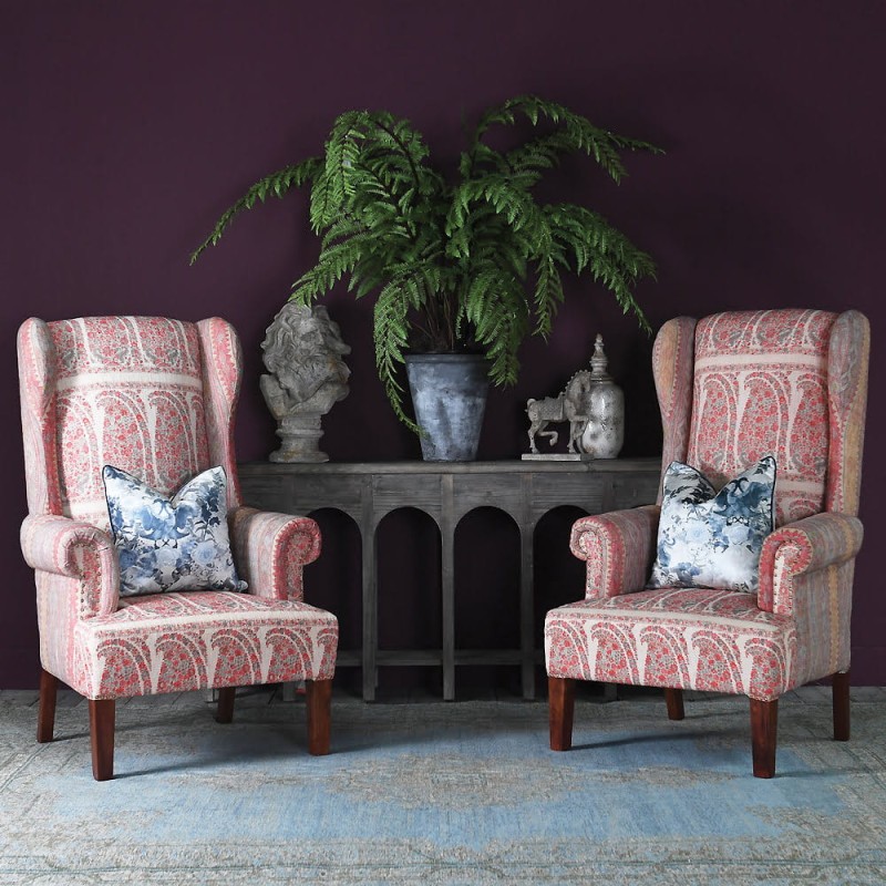 India Blue large woven rug in grey and blue tones for a contemporary living room