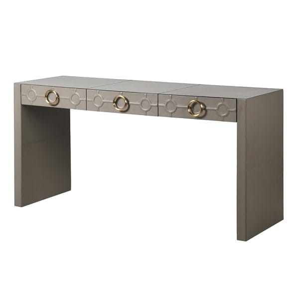 Luxury grey console table for living room or hallway styling